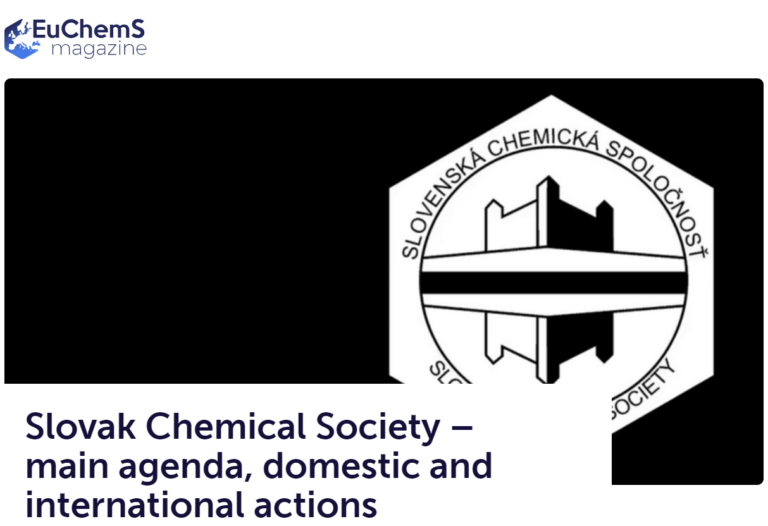 Slovak Chemical Society – main agenda, domestic and international actions