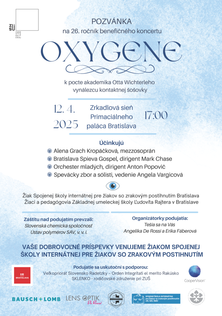 Pozvánka na 26. ročník benefičného koncertu OXYGENE